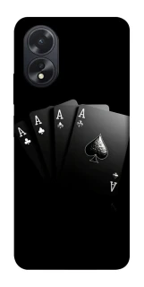 Чохол на Oppo A18 Black Cards фото 1 з 1