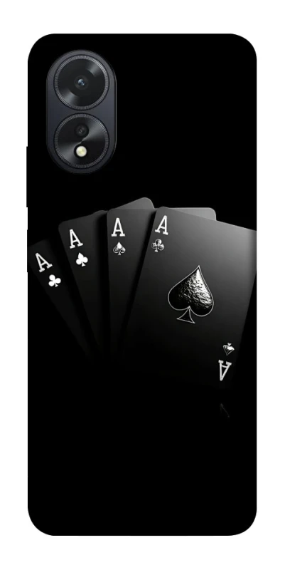 Чохол на Oppo A38 Black Cards фото 1 з 1