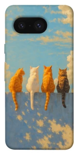Чехол на Google Pixel 8 cats on wall фото 1 из 1