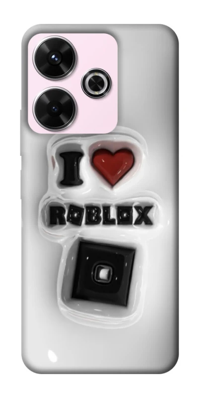 Чохол на Xiaomi Poco M6 4G I love Roblox фото 1 з 1