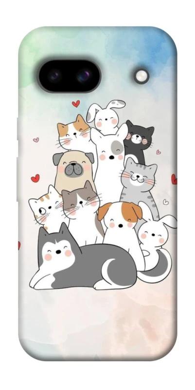 Чохол на Google Pixel 8a Funny Pets ver.2 фото 1 з 1