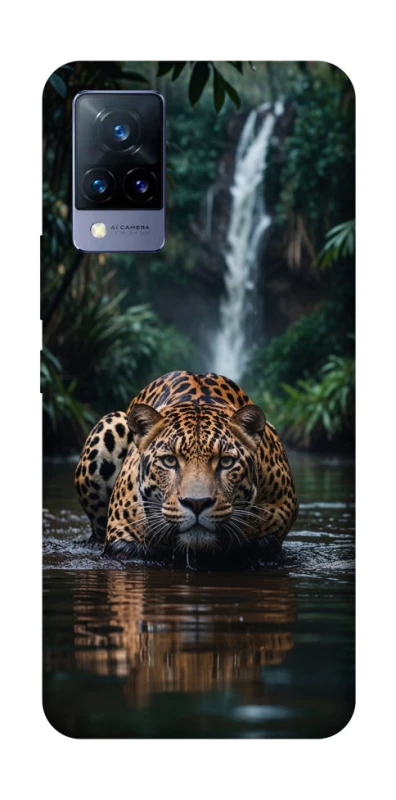 Чехол на Vivo V21 Leopard in water фото 1 из 1
