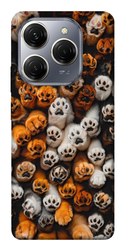 Чехол на TECNO Spark 20 Pro Сat paws фото 1 из 1