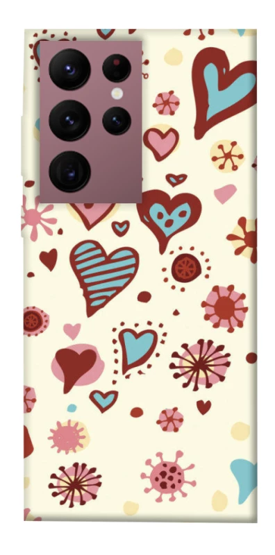 Чохол на Samsung Galaxy S22 Ultra Pretty hearts фото 1 з 1