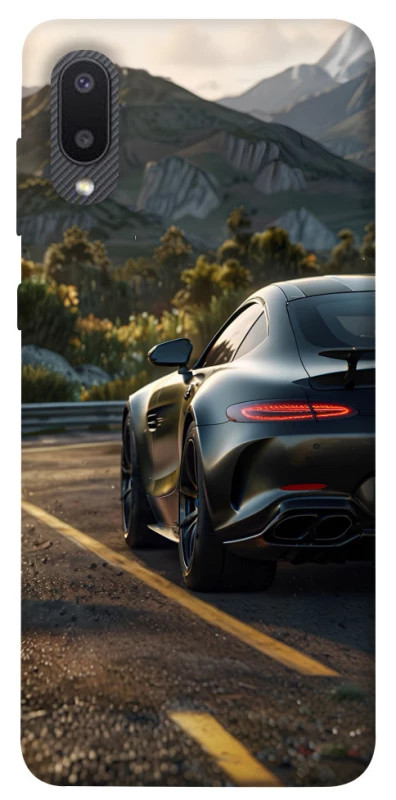 Чехол на Samsung Galaxy A02 Car in the mountains фото 1 из 1