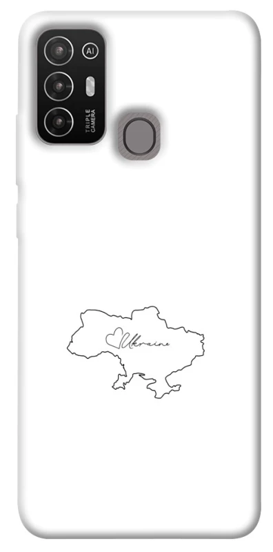 Чехол на ZTE Blade A52 Ukraine map фото 1 из 1