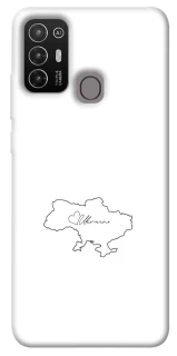 Чехол на ZTE Blade A52 Ukraine map фото 1 из 1