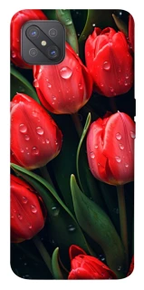 Чохол на Oppo A92s Червоні тюльпани фото 1 Чохол на Oppo A92s Червоні тюльпани фото 1 з 1