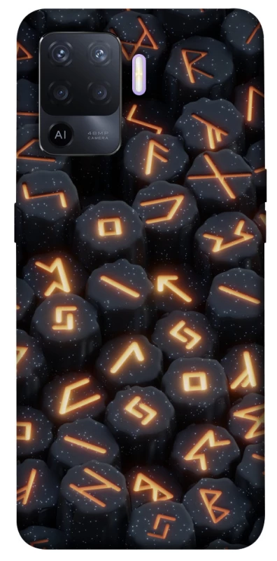 Чехол на Oppo A94 Огненые руны фото 1 из 1