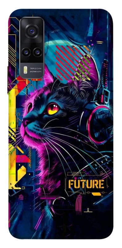 Чохол на Vivo Y31 Cyber Cat v2 фото 1 з 1