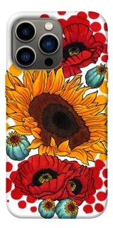 Чохол на Apple iPhone 13 Pro (6.1") Соняшники та маки фото 1 з 1