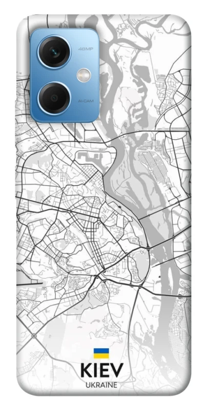 Чехол на Xiaomi Redmi Note 12 5G Kiev white map фото 1 из 1