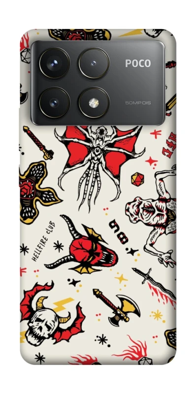 Чохол на Xiaomi Poco F6 Pro Stranger Things ver.2 фото 1 з 1