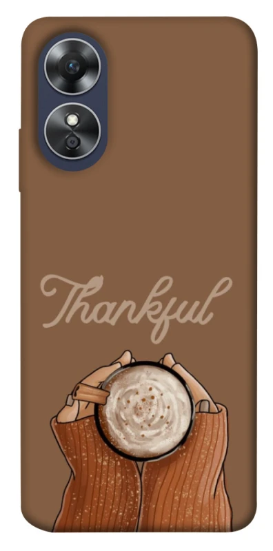Чехол на Oppo A17 Thankful coffee фото 1 из 1