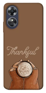 Чохол на Oppo A17 Thankful coffee фото 1 з 1