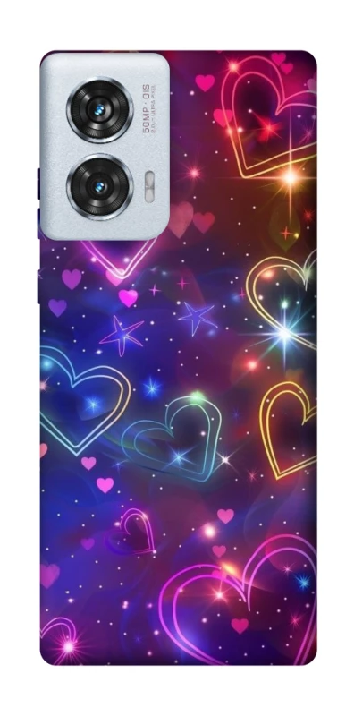 Чехол на Motorola Edge 50 Fusion Drawn hearts фото 1 из 1