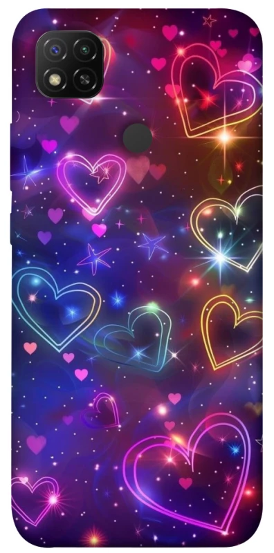 Чохол на Xiaomi Redmi 9C Drawn hearts фото 1 з 1
