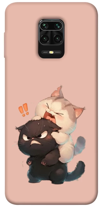 Чехол на Xiaomi Redmi Note 9s / Note 9 Pro / Note 9 Pro Max Сat and cat фото 1 из 1
