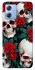Чохол на Motorola Moto G84 skull and rose фото 1 з 1