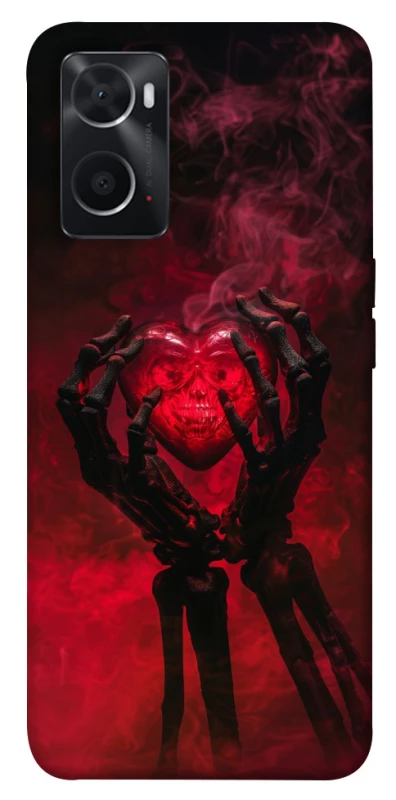 Чохол на Oppo A76 4G Heart in the hands of a skeleton фото 1 з 1