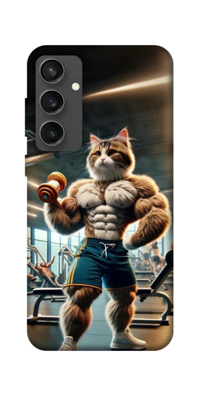 Чехол на Samsung Galaxy S24 FE Качок кот фото 1 из 1