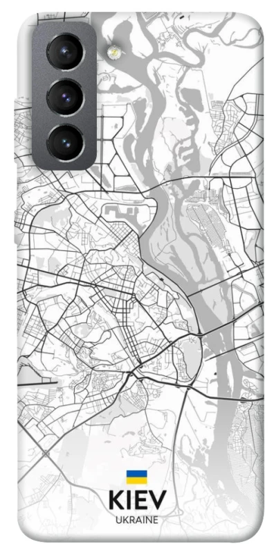 Чохол на Samsung Galaxy S21 FE Kiev white map фото 1 з 1
