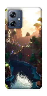 Чехол на Motorola Moto G54 Power Minecraft sunset фото 1 из 1