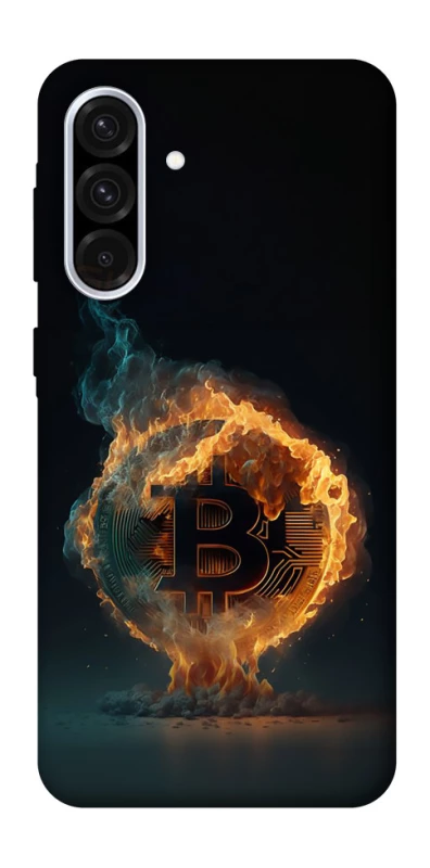 Чехол на Samsung Galaxy A36 5G Fire Bitcoin фото 1 из 1