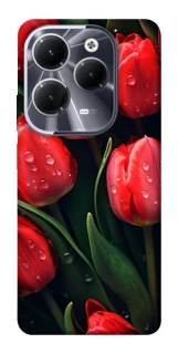 Чохол на Infinix Hot 40 Pro Червоні тюльпани фото 1 Чохол на Infinix Hot 40 Pro Червоні тюльпани фото 1 з 1
