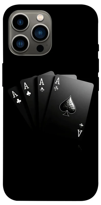 Чехол на Apple iPhone 13 Pro Max (6.7") Black Cards фото 1 из 1