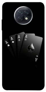 Чехол на Xiaomi Redmi Note 9 5G / Note 9T Black Cards фото 1 из 1