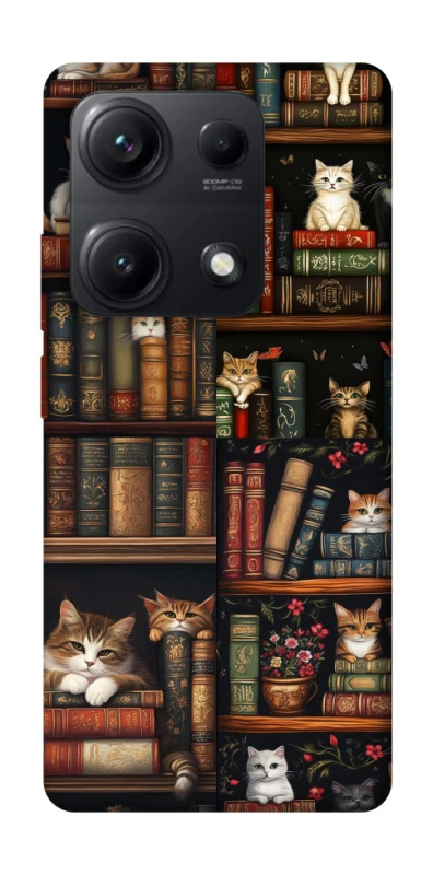 Чохол на Xiaomi Redmi Note 14S Cats & Books фото 1 з 1