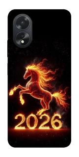 Чохол на Oppo A38 Red Fire Horse ver.1 фото 1 з 1
