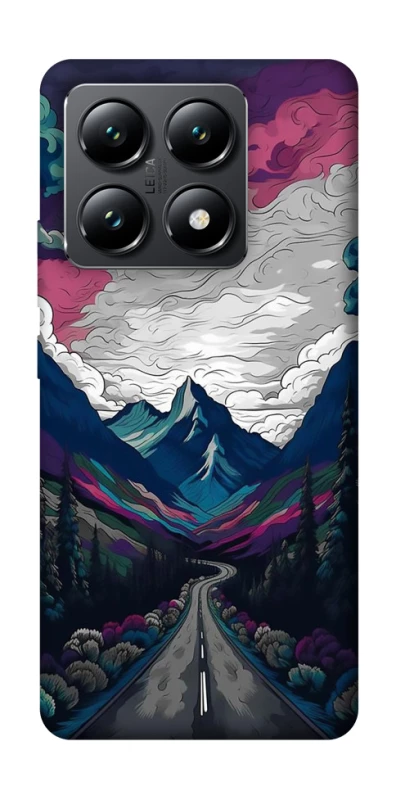 Чехол на Xiaomi 14T Нарисованные горы фото 1 из 1