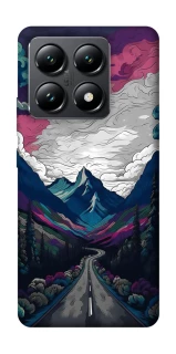 Чехол на Xiaomi 14T Нарисованные горы фото 1 из 1