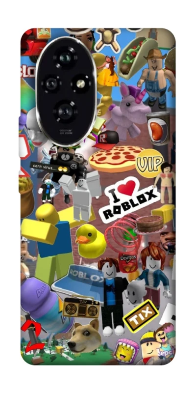 Чехол на Honor 200 Roblox collage ver.5 фото 1 из 1