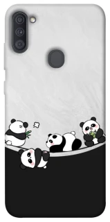 Чехол на Samsung Galaxy A11 Four pandas фото 1 из 1