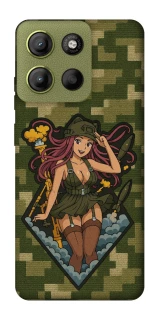 Чохол на Motorola Moto G15 4G Military Waifu фото 1 з 1