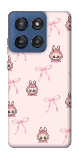 Чехол на Motorola Edge 60 Stylus Pink bows and Labubus фото 1 из 1