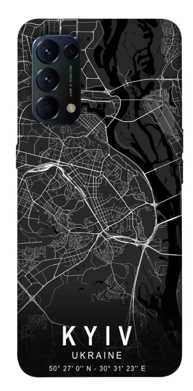 Чохол на Oppo Reno 5 4G Kyiv map фото 1 з 1