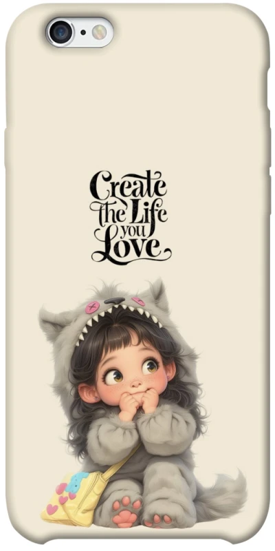 Чохол на Apple iPhone 6/6s plus (5.5") Create the life you love фото 1 з 1