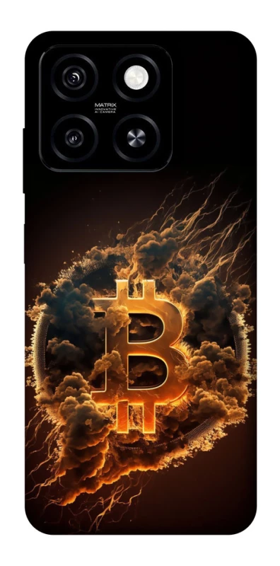 Чехол на ZTE Blade A55 4G Smoky Bitcoin фото 1 из 1