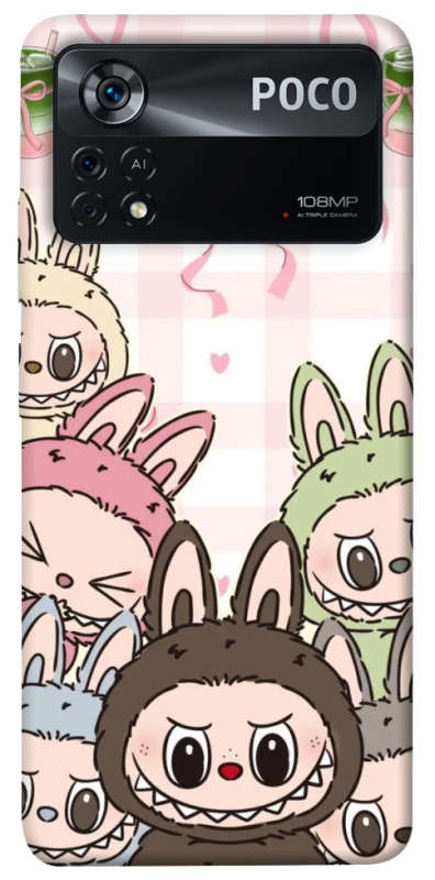 Чохол на Xiaomi Poco X4 Pro 5G All Labubu 2 фото 1 з 1