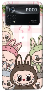 Чохол на Xiaomi Poco X4 Pro 5G All Labubu 2 фото 1 з 1
