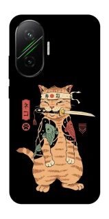 Чехол на Xiaomi Poco F7 Кот-самурай фото 1 из 1
