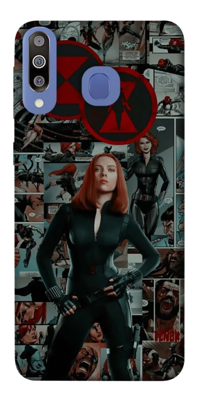 Чохол на Samsung Galaxy M30 Black Widow фото 1 з 1