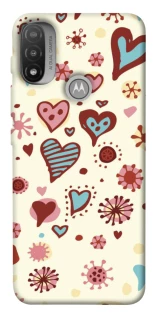 Чохол на Motorola Moto E20 Pretty hearts фото 1 з 1
