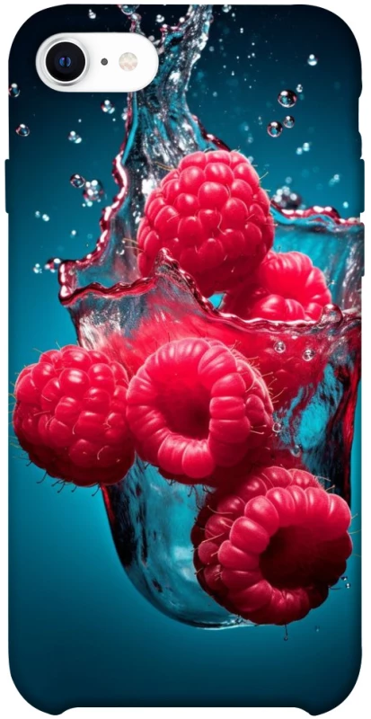 Чохол на Apple iPhone SE (2020) Малинка у воді фото 1 з 1