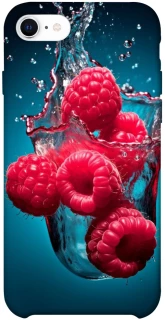 Чехол на Apple iPhone SE (2020) Малинка в воде фото 1 из 1