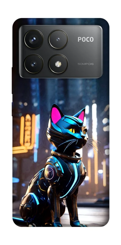 Чохол на Xiaomi Poco F6 Pro Cyber cat фото 1 з 1